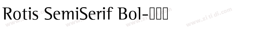Rotis SemiSerif Bol字体转换